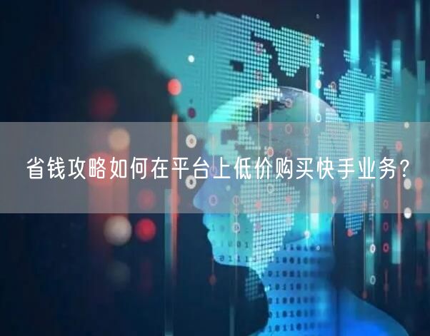 省钱攻略如何在平台上低价购买快手业务？